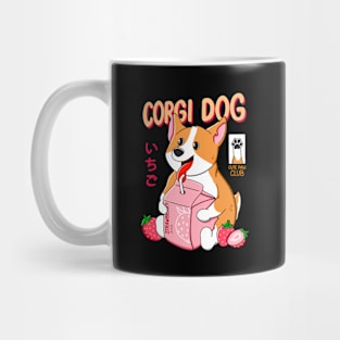 Corgi Strawberry Juice Mug